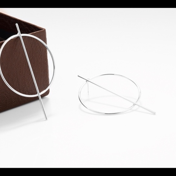 Exaggerated circle statement earrings - Picture 6 of 8